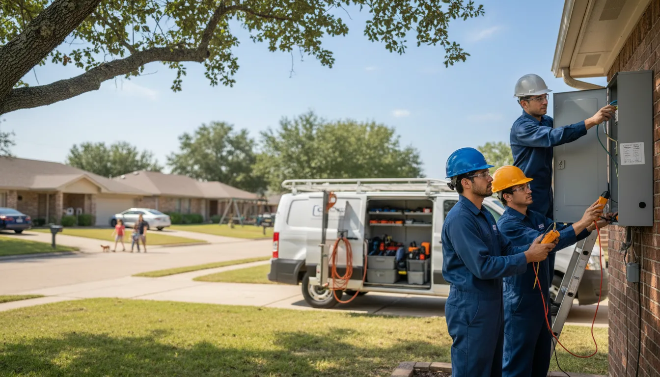 Certified electrician providing emergency electrical services in New London, OH